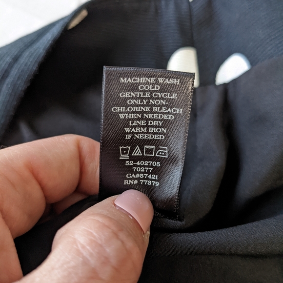 Ann Taylor polka dot Pencil Skirt size 4 Black and White - Picture 4 of 10